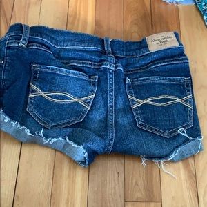 Denim short shorts